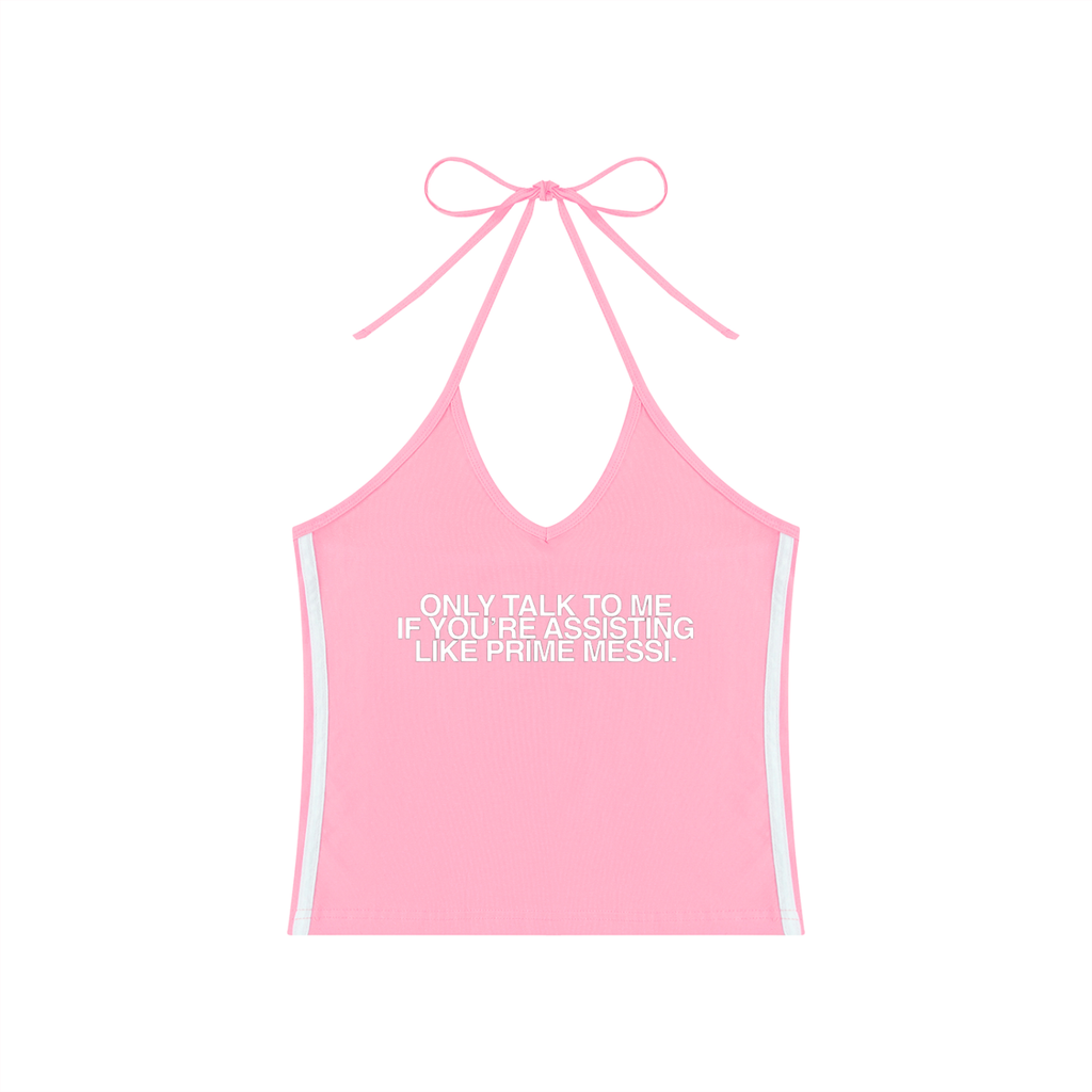 Halter "Messi" Crop Tank Top
